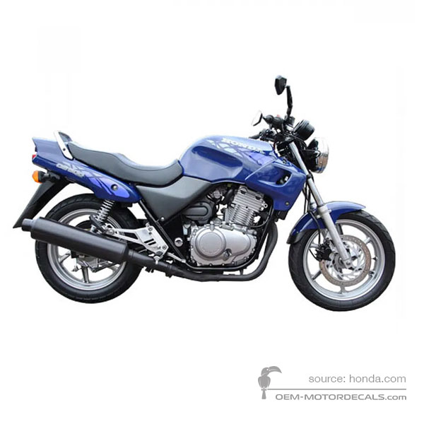 Decals for Honda CB500 1994 - Blue • Honda OEM Decals