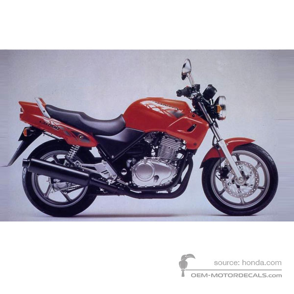 Pegatinas para Honda CB500 1994 - Rojo • Honda Pegatinas OEM