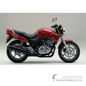 Honda CB500 1996 - Rojo - Procyon Red Metallic