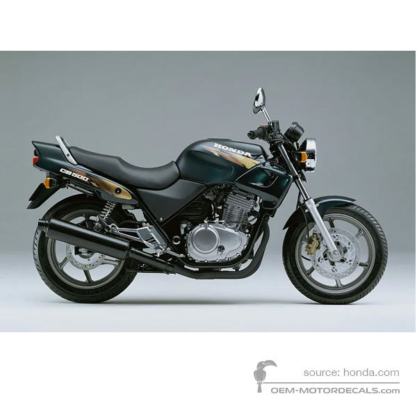 Adesivi per Honda CB500 1997 - Verde • Honda Adesivi OEM