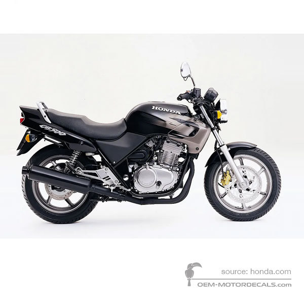 Decals for Honda CB500 1998 - Black • Honda OEM Decals