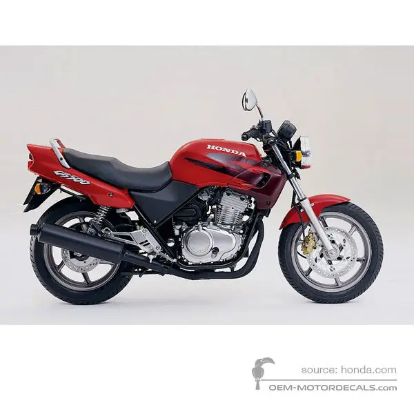 Honda CB500 1999 - Rojo - Radiant Red Metallic