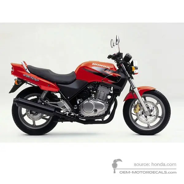 Honda CB500 1999 - Naranja - Tango Orange Metallic