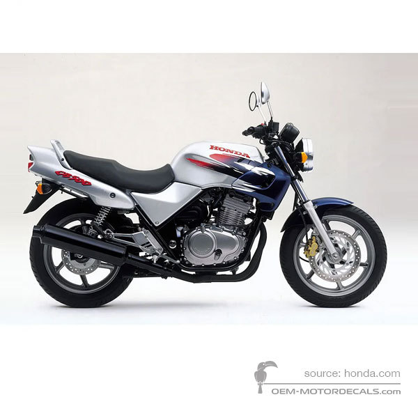 Decals for Honda CB500 1999 - Silver • Honda OEM Decals