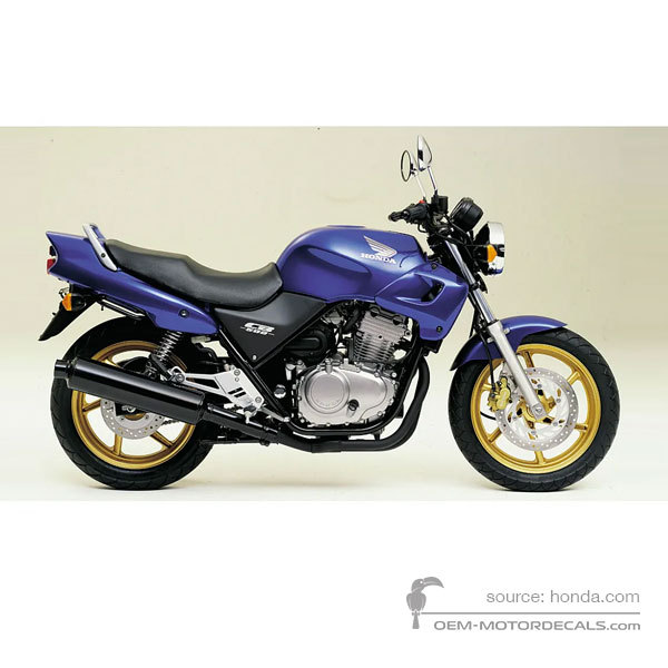 Autocollants pour Honda CB500 2000 - Bleu • Honda Autocollants OEM