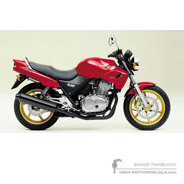 Aufkleber für Honda CB500 2002 - Rot • Honda OEM-Aufkleber