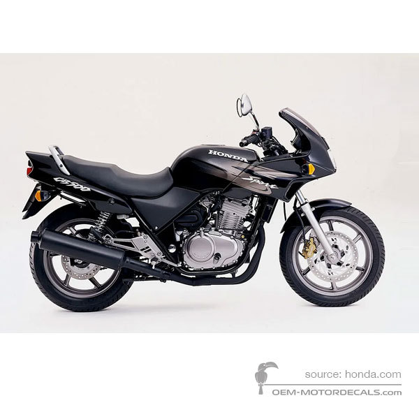 Decals for Honda CB500S 1999 - Black • Honda OEM Decals