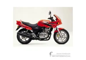 Autocollants pour Honda CB500S 1999 - Orangé • Honda Autocollants OEM