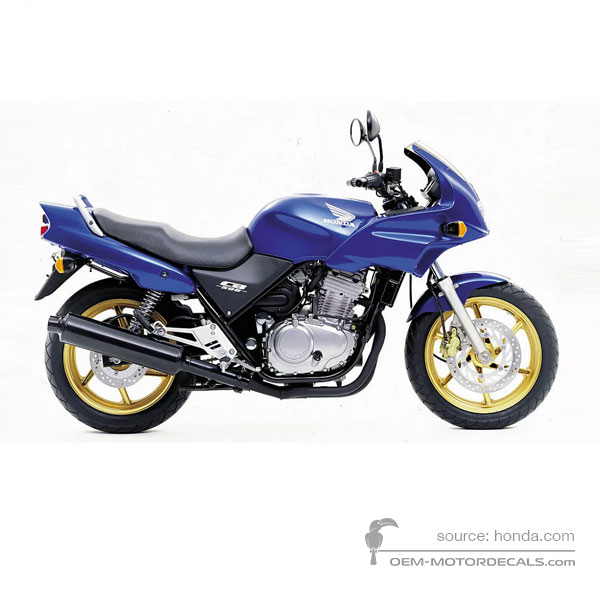 Decals for Honda CB500S 2000 - Blue • Honda OEM Decals
