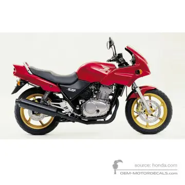 Honda CB500S 2000 - Rosso - Rich Red Metallic