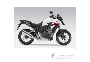 Decals for Honda CB500X 2014 - White • Honda OEM Decals
