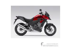 Decals for Honda CB500X 2014 - Red • Honda OEM Decals