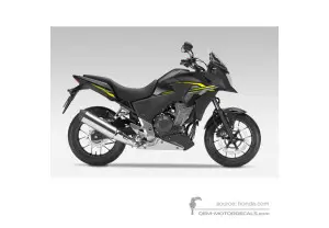 Decals for Honda CB500X 2015 - Black • Honda OEM Decals