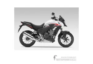 Decals for Honda CB500X 2015 - White • Honda OEM Decals