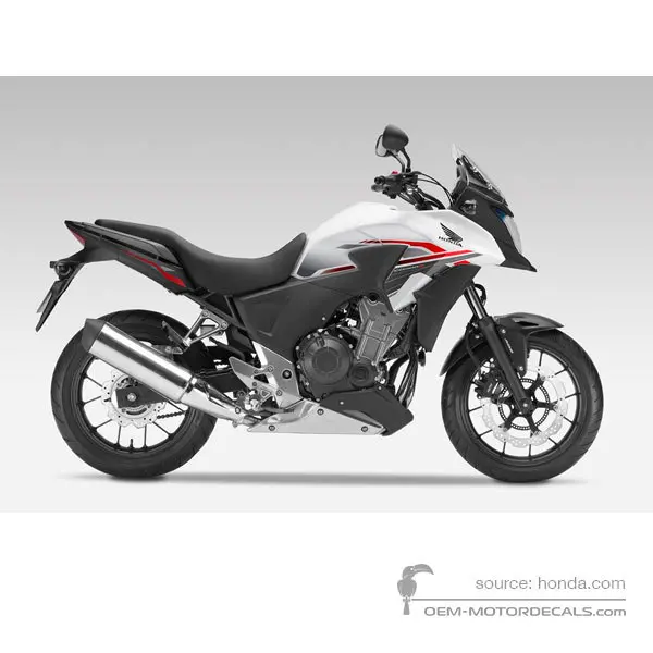 Honda CB500X 2015 - Blanco - Mat Pearl Summit White