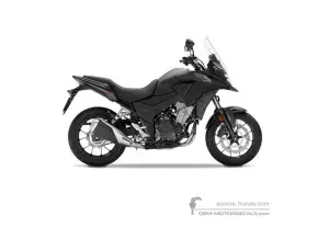 Autocollants pour Honda CB500X 2016 - Noir • Honda Autocollants OEM