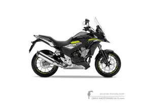 Naklejki do Honda CB500X 2016 - Czarny • Honda Naklejki OEM