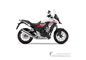 Autocollants pour Honda CB500X 2016 - Blanc • Honda Autocollants OEM
