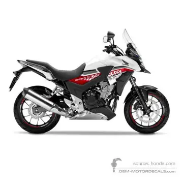 Honda CB500X 2016 - Wit - Pearl Horizon White
