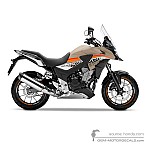 Honda CB500X 2016 - Marrón