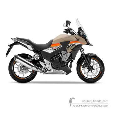 Honda CB500X 2016 - Marrón - Matte Fresco Brown