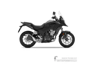 Stickers voor Honda CB500X 2017 - Zwart • Honda OEM Stickers
