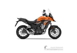 Adesivi per Honda CB500X 2017 - Arancione • Honda Adesivi OEM