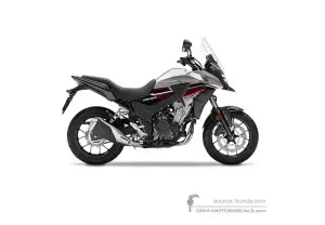Adesivi per Honda CB500X 2018 - Argento • Honda Adesivi OEM