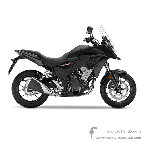 Pegatinas para Honda CB500X 2018 - Negro • Honda Pegatinas OEM