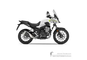 Adesivi per Honda CB500X 2020 - Bianco • Honda Adesivi OEM