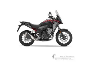 Autocollants pour Honda CB500X 2021 - Noir • Honda Autocollants OEM
