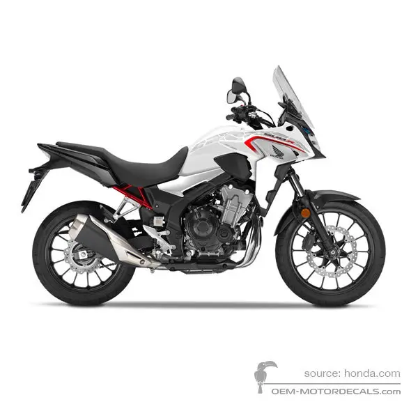 Honda CB500X 2021 - Blanco - Pearl Metalloid White