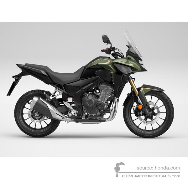 Stickers voor Honda CB500X 2022 - Groen • Honda OEM Stickers