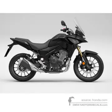 Honda CB500X 2022 - Czarny - Mat Gunpowder Black Metallic