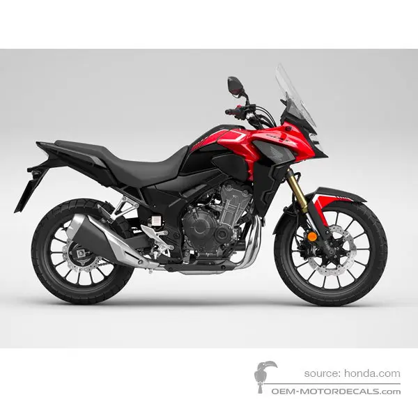 Honda CB500X 2022 - Rojo - Grand Prix Red