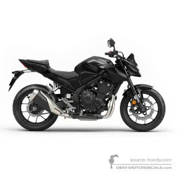 Honda CB500 HORNET 2024 - Black - Mat Gunpowder Black