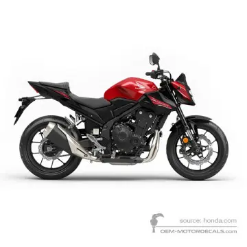 Honda CB500 HORNET 2024 - Rot - Grand Prix Red