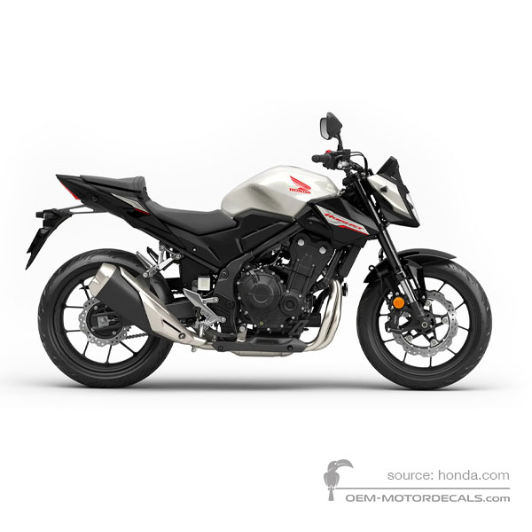 Decals for Honda CB500 HORNET 2024 - White • Honda OEM Decals