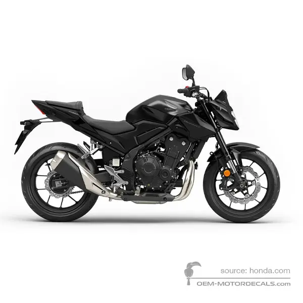 Honda CB500 HORNET 2025 - Black - Mat Gunpowder Black