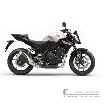 Honda CB500 HORNET 2025 - Wit - Pearl Himalayas White