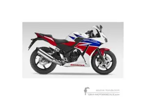Adesivi per Honda CBR300R 2015 - Bianco • Honda Adesivi OEM