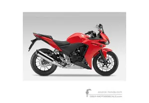Autocollants pour Honda CBR500R 2013 - Rouge • Honda Autocollants OEM