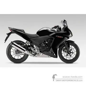 Honda CBR500R 2013 - Zwart - Graphite Black