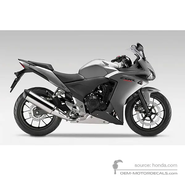 Honda CBR500R 2014 - Zilver - Seal Silver Metallic