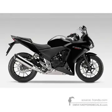 Honda CBR500R 2014 - Zwart - Graphite Black