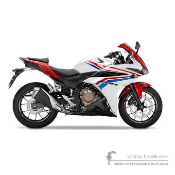 Honda CBR500R 2016 - Bianco - Ross White