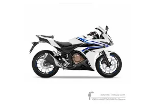 Autocollants pour Honda CBR500R 2016 - Blanc • Honda Autocollants OEM