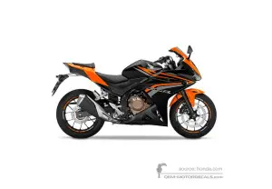 Autocollants pour Honda CBR500R 2016 - Noir • Honda Autocollants OEM