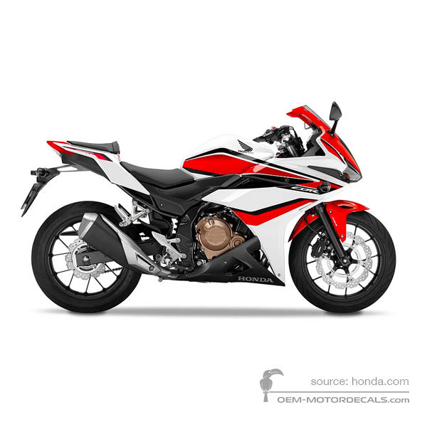 Aufkleber für Honda CBR500R 2018 - Weiss • Honda OEM-Aufkleber