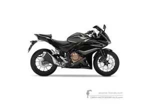 Autocollants pour Honda CBR500R 2018 - Noir • Honda Autocollants OEM